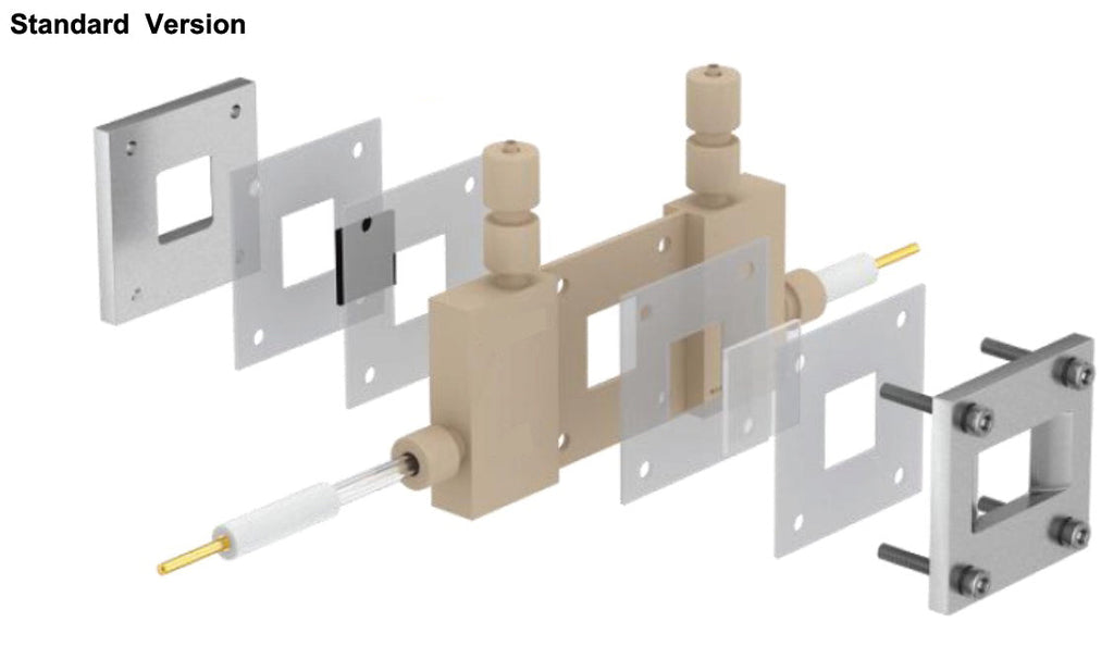 Split Electrochemical Flow Cell with Three-Electrode Configuration for Multifunctional (XRD+XAS+Raman) In-situ Research - SEFC-TEC-MF