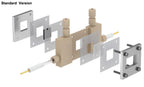 Split Electrochemical Flow Cell with Three-Electrode Configuration for Multifunctional (XRD+XAS+Raman) In-situ Research - SEFC-TEC-MF