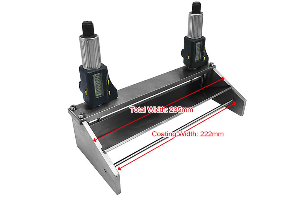 Digital Micrometer Adjustable Film Applicator -216mm (8.5") Width -SEKTQ222