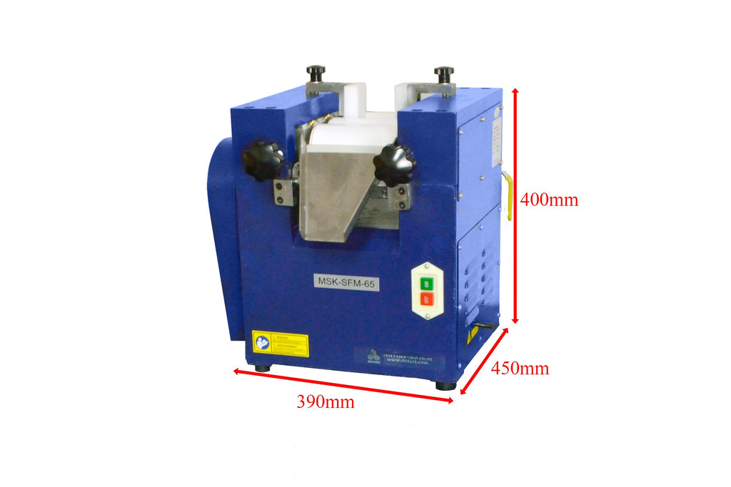 Compact Three Rollers (Zirconia) Mill for High Viscosity Slurry, Paste - MSK-SFM-65