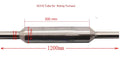 5" SS310 Alloy Tube for MTI Two Zone Rotary Tube Furnace - TSSR5-N