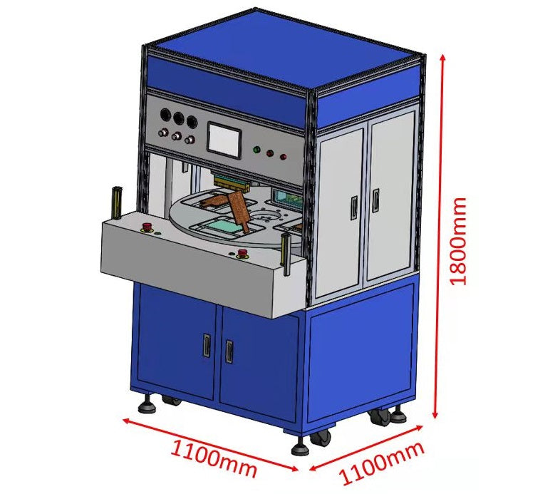 Rotary Heating Sealer for 4 cells on 2 Sides of Pouch Case w/o Vacuum - MSK-140-PM