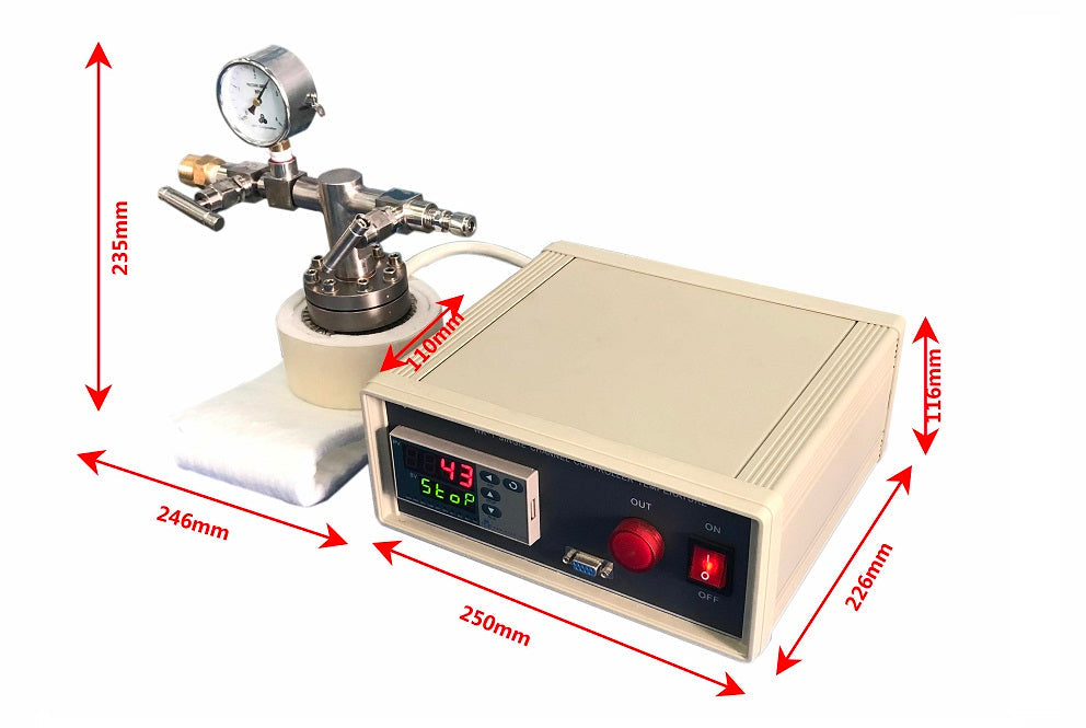 100ml Hydrothermal Reactor up to 4MPa Optional for SS316 or Ti w/ Heating - GSL-500X-XX