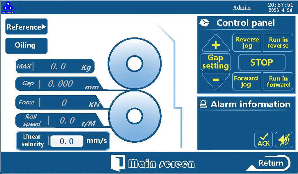 Heavy Duty Rolling Press w/ Automatic Control of Prolling Speed and Gap and Pressing Force Display up to 10 T - MSK-ARP-10T