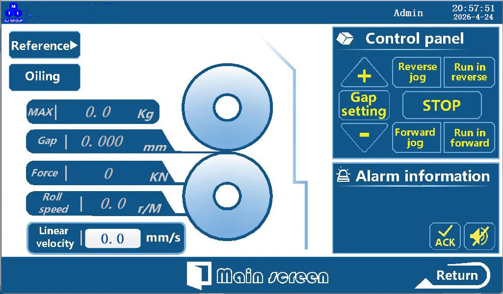 Heavy Duty Rolling Press w/ Automatic Control of Prolling Speed and Gap and Pressing Force Display up to 10 T - MSK-ARP-10T