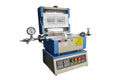 Dual Heating Zone 1200C Compact Split Tube Furnace with Optional 1"- 2" Tube & Flange - OTF1200XIIS
