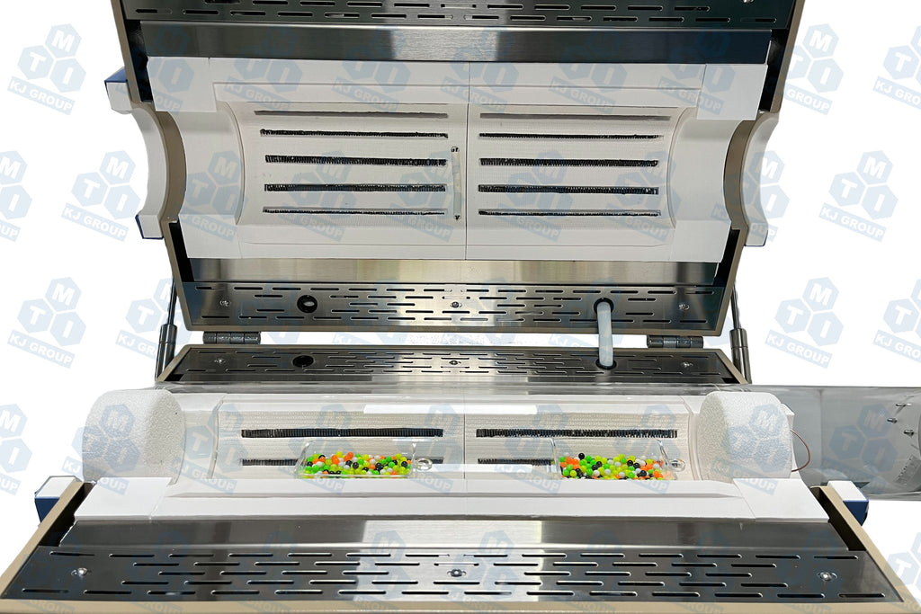Glovebox with 1 PPM purification and Three 1200°C Max. Tube Furnaces  VGB-6-OTF2-VBF
