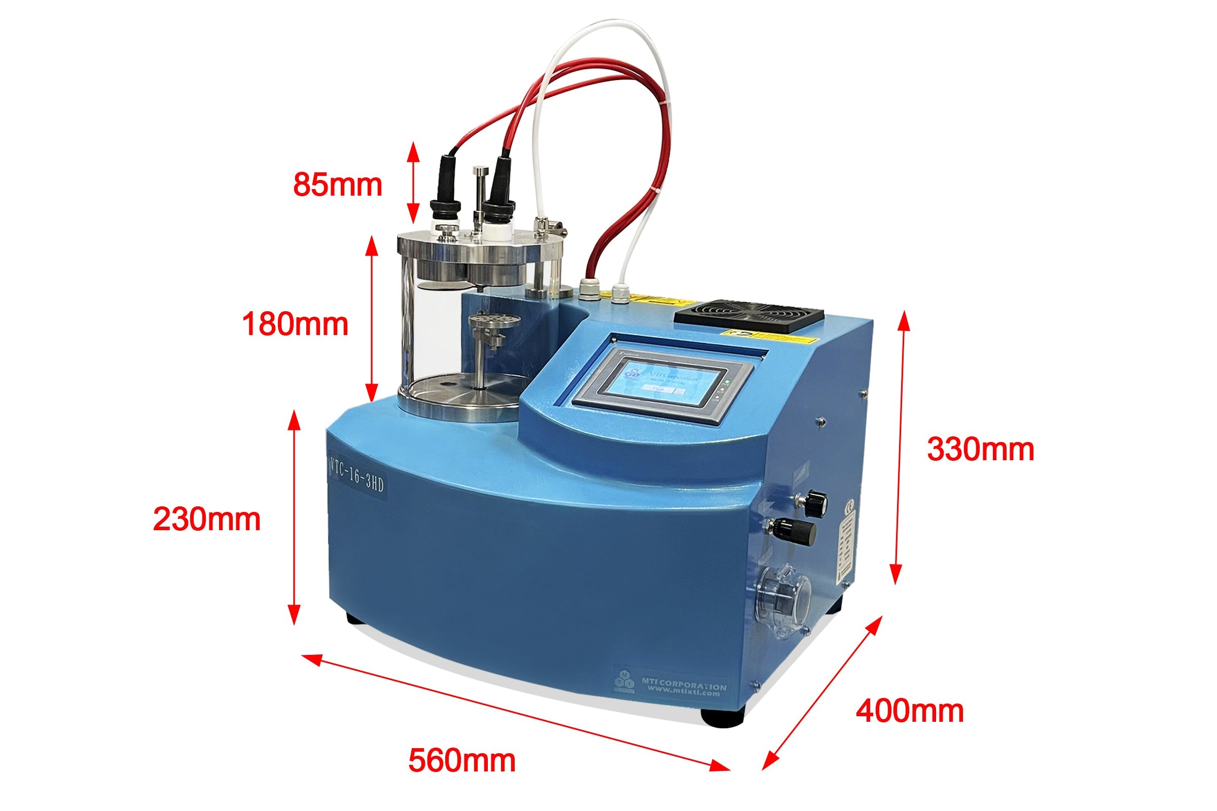 3 Rotary Target Plasma Sputtering Coater Including 3 Targets - VTC-16-3HD-LD