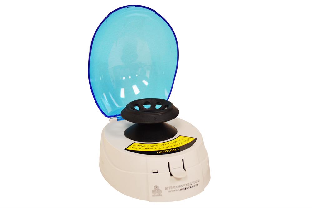Mini Centrifuge, Blue Lid, 6000 RPM with 16 Adaptors & 8 Tubes, 100-240VAC - VTC-1008-B-LD