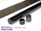 YIG single crystal substrate, one side polished, (111), 5 mm dia. x 0.5 mm