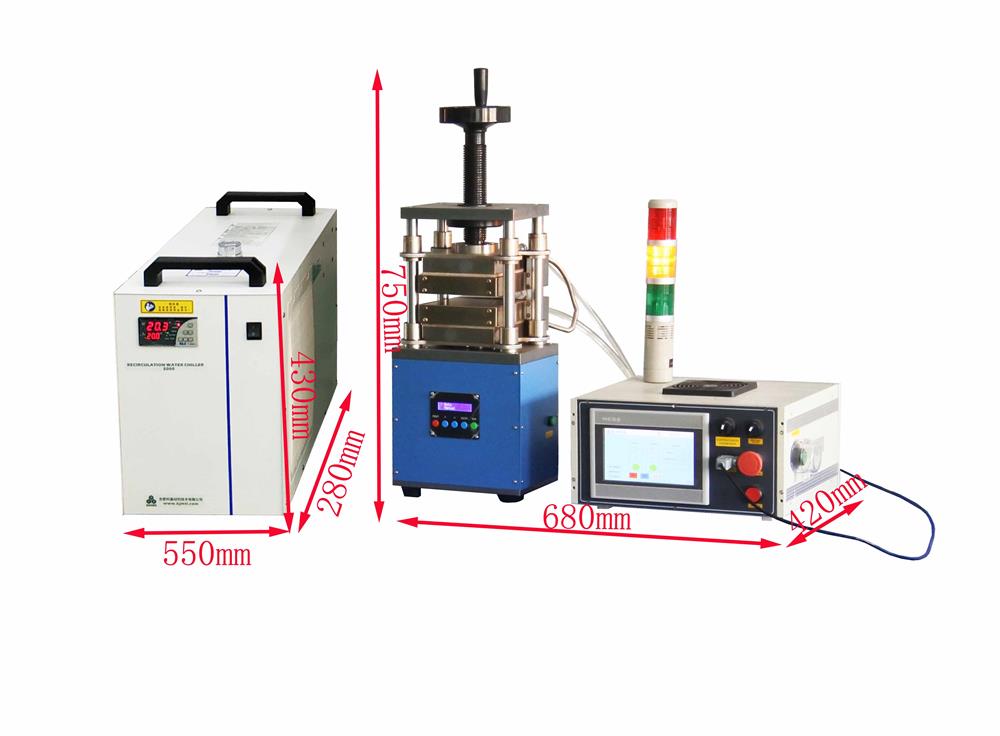 5T Precision Electric Mechanic Laminating Heating Press (500°C Max, 135x135 mm) - YLJ-HP-100E