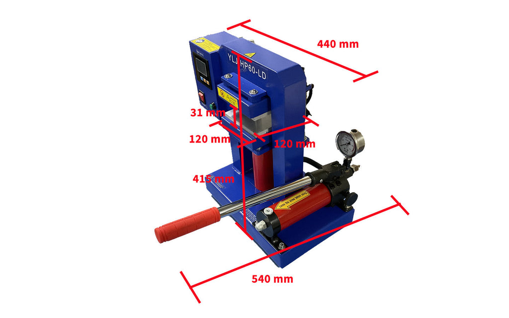 200C Max. 6T Hydraulic Lamination Hot Press (12x12 cm area) - YLJ-HP60-LD