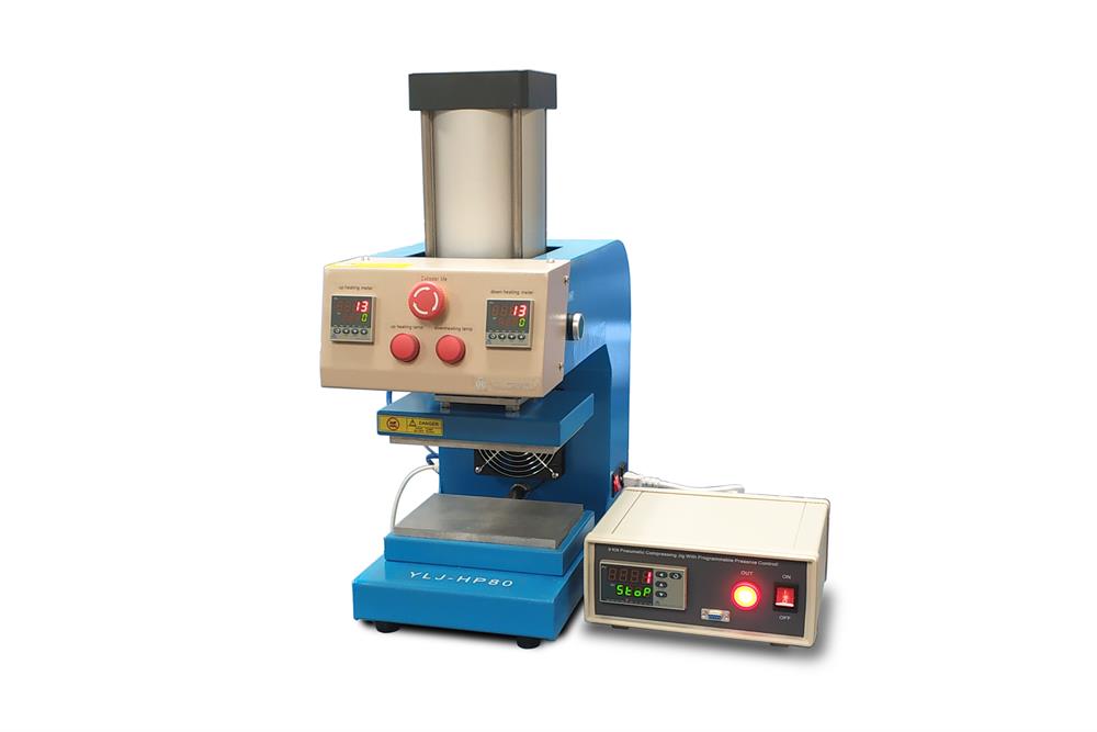 9 KN (+/- 5N) Lamination Hot Press (200x150 mm) up to 150C with Precision Pressure Controller - YLJHP80