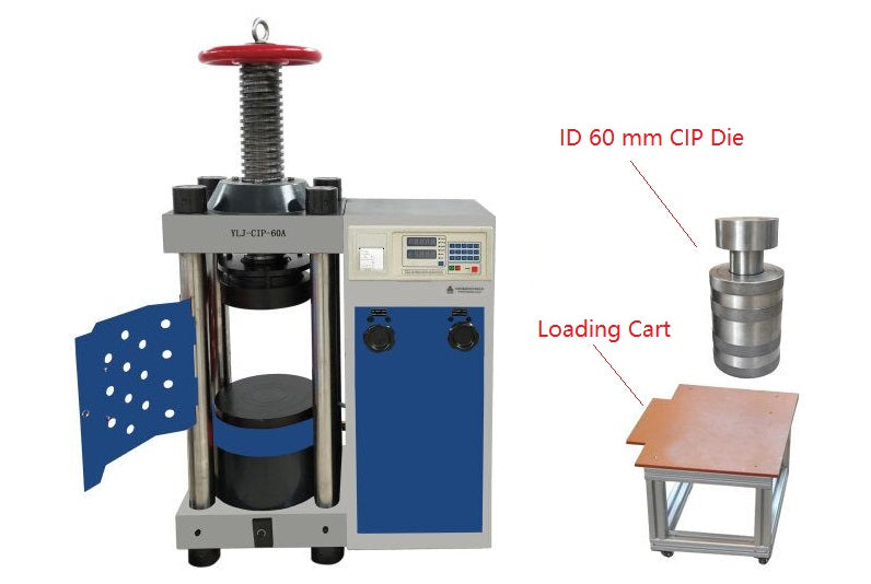 200T Electric Cold Isostatic Pressing (CIP) with ID 60/80/110 mm Vessel - YLJ-CIP-200