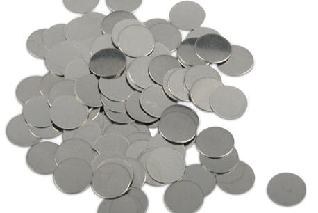 Zinc Disc (Dia. 16 mm, T: 0.1 mm) as Zinc-Ion Battery Anode for CR20XX Coin Cell Test, 50 pcs/pack, ZIB-ZD-1601