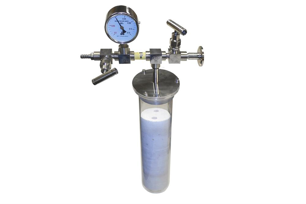 Quartz Vacuum Melting Vessel for Induction Heating, Optional 60 or 80 mm Dia - SP-IHV