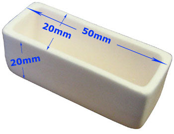 Alumina (Al2O3) Boat Crucible