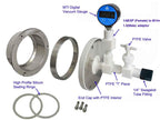 60 mm PTFE Sealing Flange with Valves & Fittings for Corrosive Environment. Tube - FL60-PTFE
