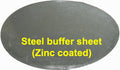 8" Dia x 0.7mm Thick Steel Buffer Sheet - SteelBF8