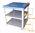 600 x 600mm Heavy Duty Mobile Cart for Tube and Box Furnaces - CART66