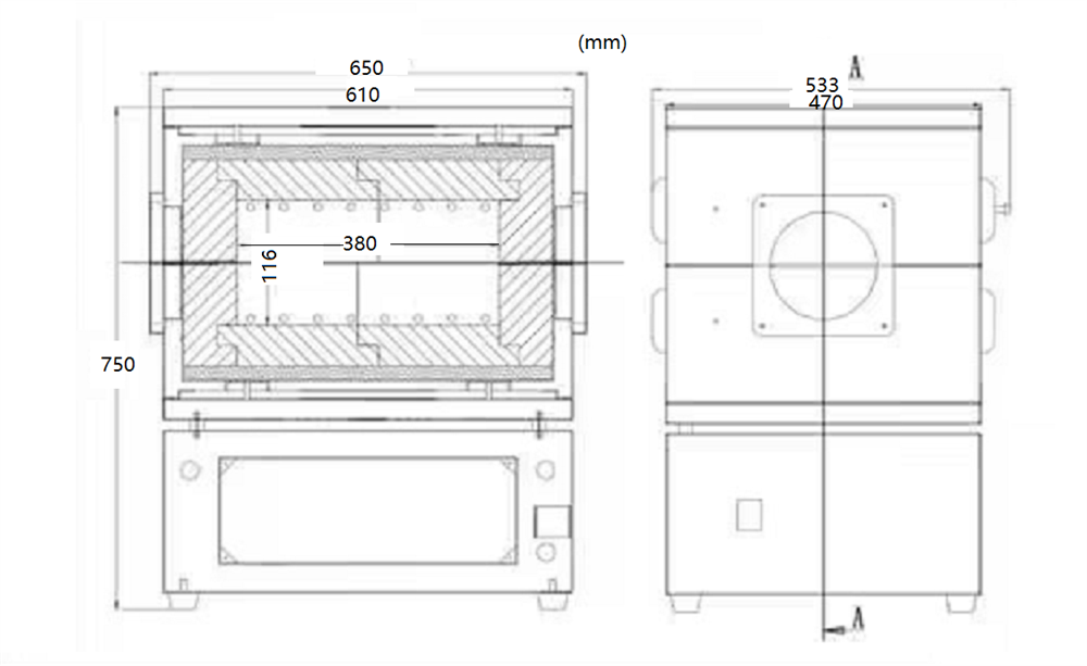 1500C Five Zone Split Tube Furnace with 84mm O.D Mullite Tube & Flanges - OTF-1500X-5Z