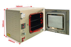 500°C 53L Vacuum Oven (16x13x14") w/ Gas Flow-meter, Chiller & Vacuum Pump - DZF-6050-HT
