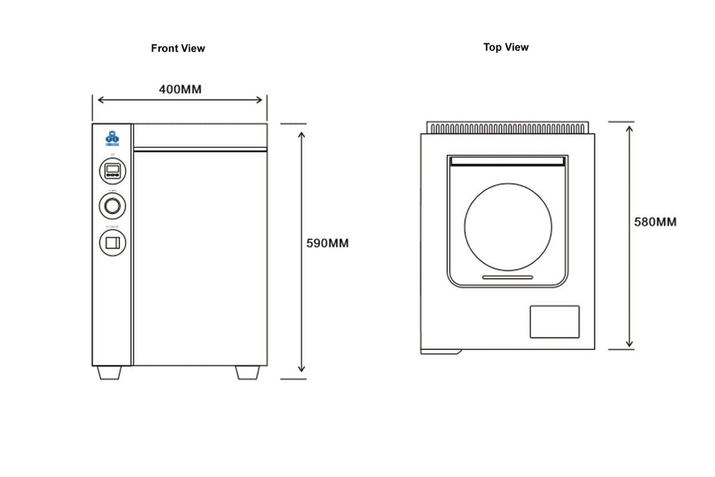 Vacuum Planetary Centrifugal Mixer w/ Two Containers (600ml) & Optional Ball Mill Jars - MSK-PCV-300-LD