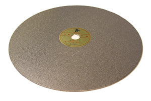 Electro-plated 12" Dia. Diamond Grinding / Lapping Plat with PSA Back, 2000 mesh - DGP12PSA2000