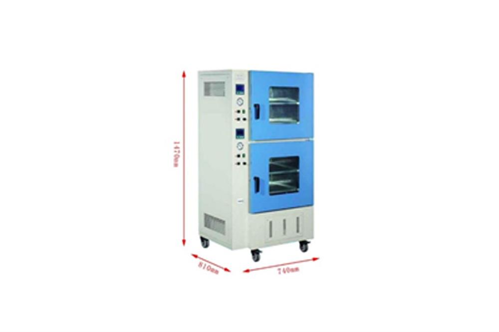 200°C Vacuum Oven w/ Vacuum Pump and Two Heating Chambers 18x18x18", 180 Liters - DZF6090II