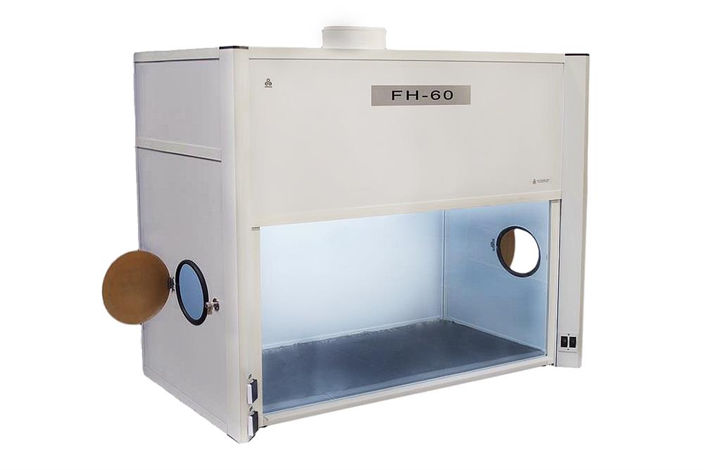 Floor-Stand Fume Hood with Lamp & Blower with optional Carbon-filtered Enclosures, 60"Wx 24"Dx 48"H, FH-60