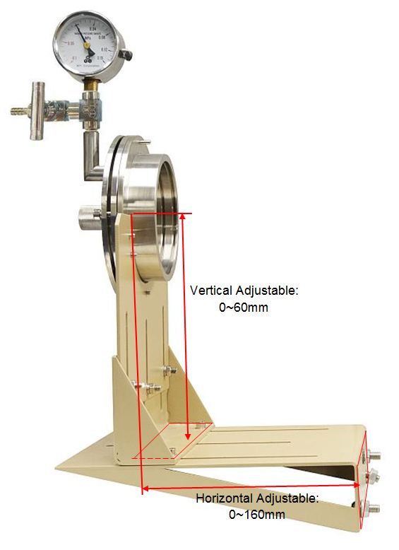 Hinged Vacuum Sealing Assembly with Flange Support for 101 mm dia Tube Furnace - FL-101KF25-HG