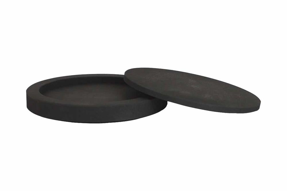 Graphite Crucible:87 mm OD x 71 mm ID x 12 mm Height with lid - GR8712-LD