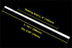 1500°C SiC Electric Heating Element (368mm L) - G1500HE368