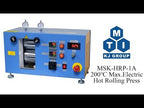 200C Max. 4" Width Electric Hot Rolling Press w/ Variable Speed - (Ar Gas Compatible) - MSK-HRP-1A