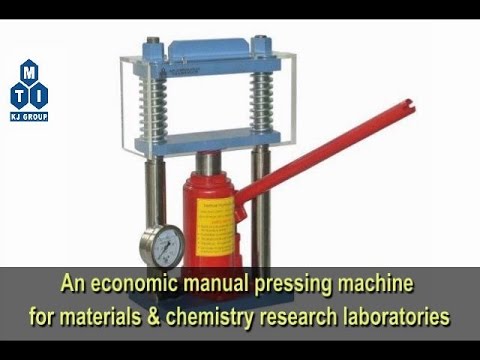 Hydraulic Pellet Press with 12 mm Si3N4 Die (550 °C Max) and Temperature Control - YLJHP2H