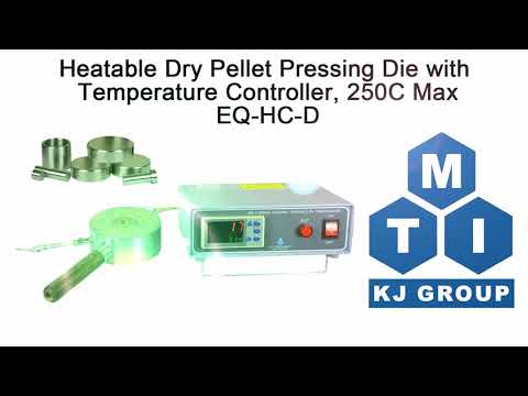280C Max Hot Dry Pellet Pressing Die (Carbon Steel) with Temperature Controller (Ar Glovebox Compatible) - HC-D