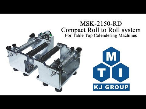 6"W x 3.7" Dia Electric Cold Rolling Press w/ Variable Speed (Ar Glove-box Compatible) - MSK-2150-DC