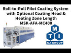 Roll-to-Roll Pilot Coating System with Optional Coating Head and Heating Zone Length - MSK-AFA-MC400