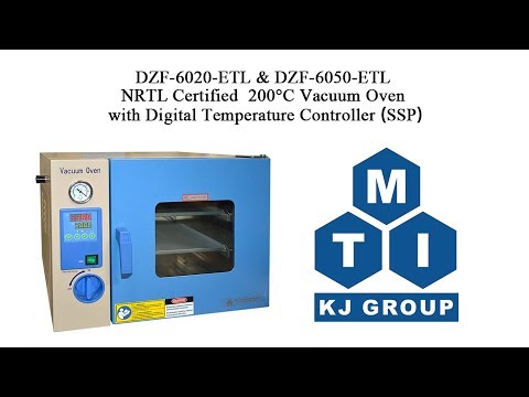 25 L 200 °C Vacuum Oven (12" x 12" x 11") - DZF-6020 series