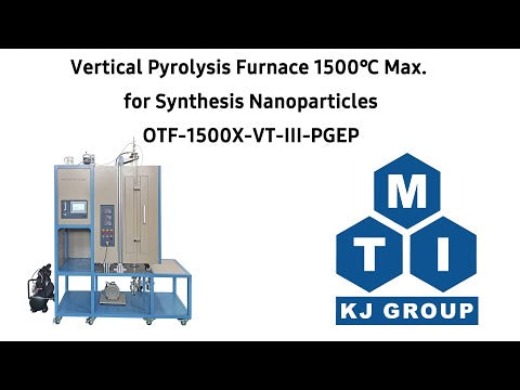 1500C Max Vertical Pyrolysis Furnace for Synthesis Nanoparticles - OTF-1500X-VT-III-PGEP