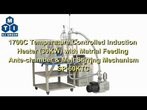 15KW 1700C Max. Induction Heater (6" Tube) with Dose Feeding & Melt Stirring Function - SP-60KTC