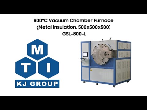 800°C High Vacuum & Pressure Chamber Furnace  (500x500x500 mm up to 3.5 bar) GSL-800-L