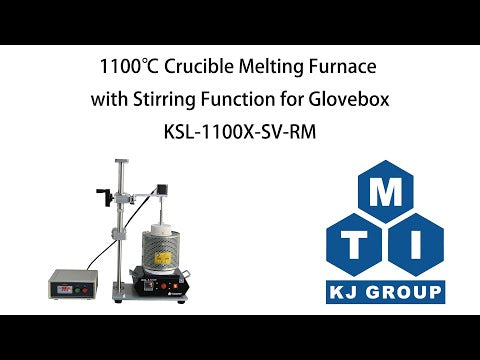 1100°C Crucible Melting Furnace  with Stirring Function for Glovebox - KSL1100XSVRM