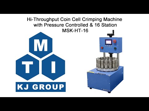 16 Station Rotary Coin Cell Crimping Machine with Pressure Controlled - MSK-HT-16