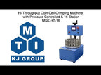 16 Station Rotary Coin Cell Crimping Machine with Pressure Controlled - MSK-HT-16