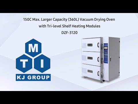 150C Max. Larger Capacity (360L) Vacuum Drying Oven with Tri-level Shelf Heating Modules - DZF-3120