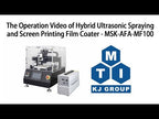Hybrid Ultrasonic Spraying and Screen Printing Film Coater (100 mm x 100 mm) - MSK-AFA-MF100