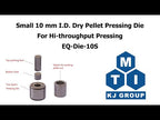 Small 10 mm I.D. Dry Pellet Pressing Die For Hi-throughput Pressing - Die-10S
