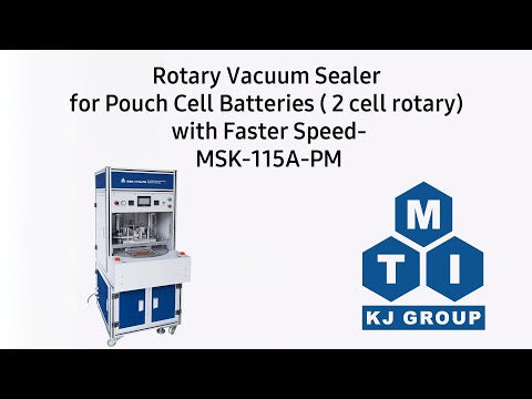 Rotary Vacuum Sealer for Pouch Cell Batteries ( 2 cell rotary) with Faster Speed- MSK-115A-PM