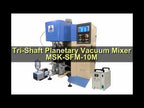 2 Liter Tri-Shaft Planetary Vacuum Mixer with Vacuum Pump & Water Chiller - MSK-SFM-2L-A